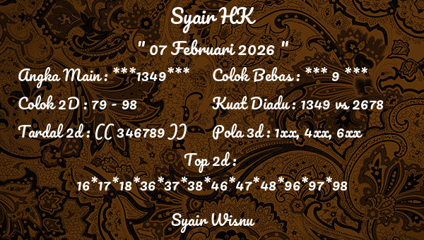 Syair Wisnu - Syair HK